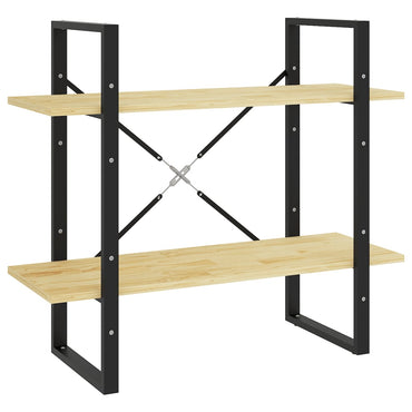 vidaXL Étagère à 2 niveaux 80x30x70 cm Bois de pin massif