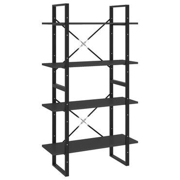 vidaXL Étagère à livres à 4 compartiments gris 80x30x140 cm en bois d'ingénierie