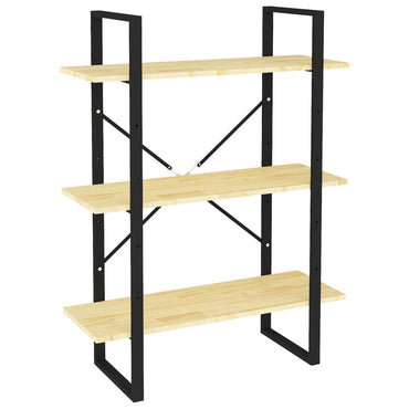 vidaXL Étagère à 3 niveaux 80x30x105 cm Bois de pin massif