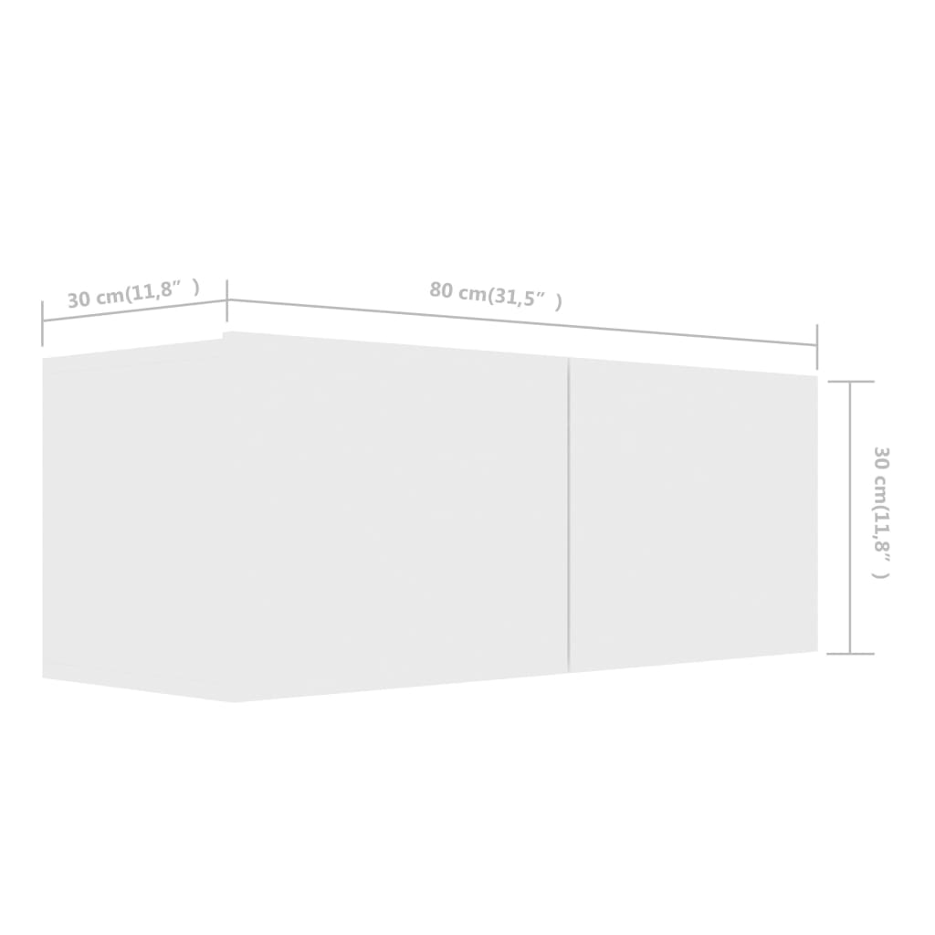 vidaXL Ensemble de meubles TV 6 pcs Blanc Bois d'ingénierie