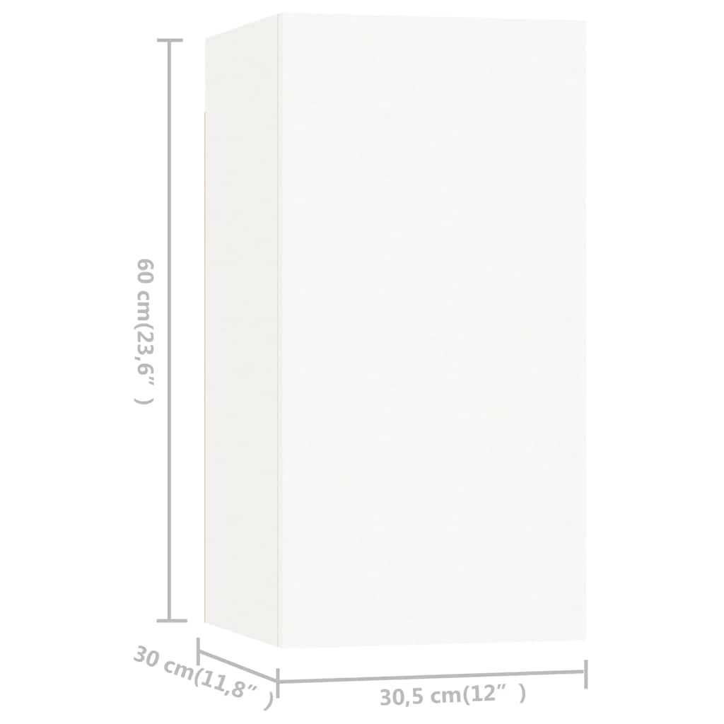 vidaXL Ensemble de 7 meubles TV blanc en bois d'ingénierie
