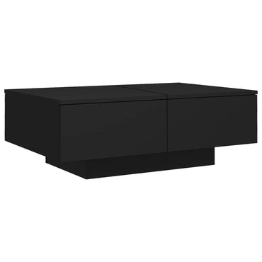 vidaXL Table basse noire 90x60x31 cm Bois d'ingénierie