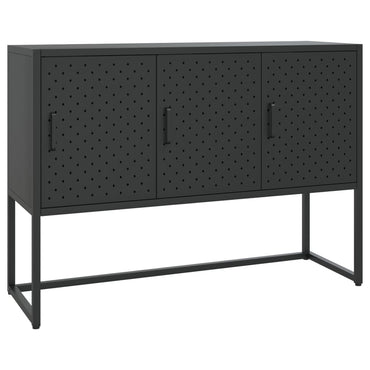 vidaXL Buffet noir 105x35x75 cm acier
