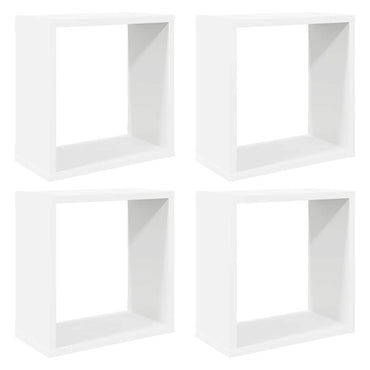 vidaXL Étagères cubes 4 pcs Blanc 30x15x30 cm