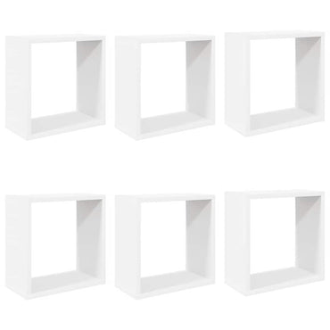 vidaXL Étagères cubes 6 pcs Blanc 30x15x30 cm
