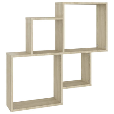vidaXL Étagère cube Chêne Sonoma 80x15x78,5 cm Bois d'ingénierie