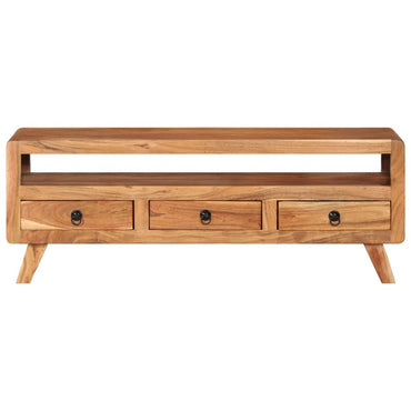Meuble TV vidaXL 110x30x40 cm Bois d'acacia massif