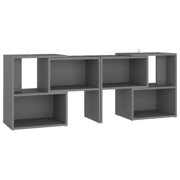 vidaXL Meuble TV gris 104x30x52 cm Aggloméré