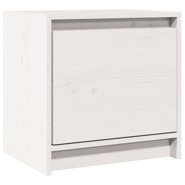 vidaXL Nachtschrank Weiß 40x30,5x40 cm Massivholz Kiefer