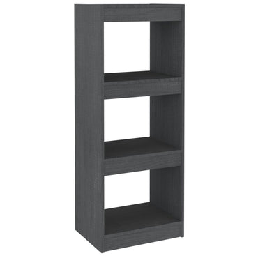 vidaXL Bücherregal/Raumteiler Grau 40x30x103,5 cm Massivholz Kiefer