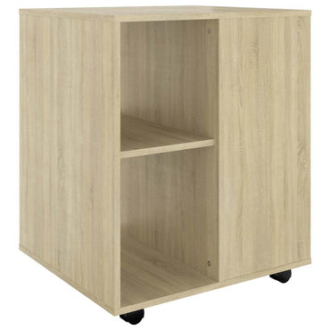 vidaXL Meuble de rangement à roulettes chêne Sonoma 60x53x72 cm Bois d'ingénierie