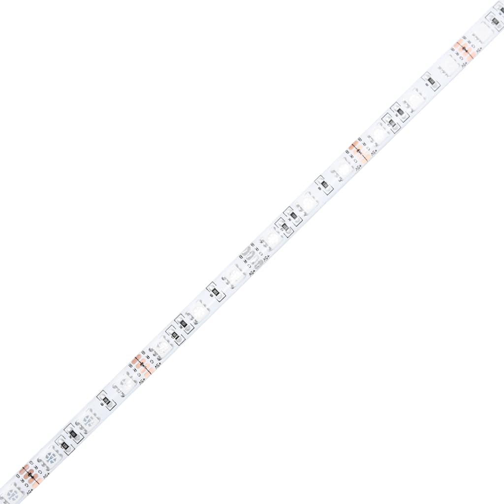 TV-Schrank mit LED-Leuchten Weiß 200x35x40 cm
