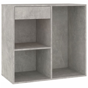vidaXL Kosmetikschrank Betongrau 80x40x75 cm Holzwerkstoff