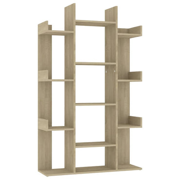 vidaXL Bücherregal Sonoma-Eiche 86x25,5x140 cm Holzwerkstoff