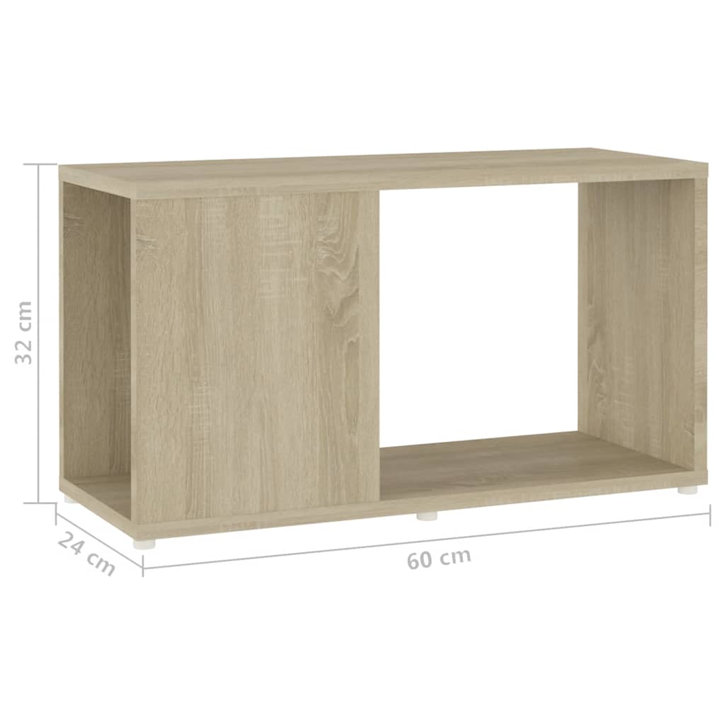 vidaXL Meuble TV chêne Sonoma 60x24x32 cm aggloméré