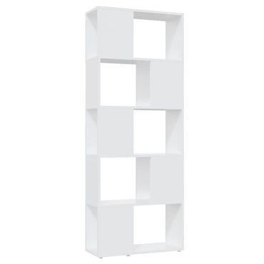 vidaXL Bibliothèque Meuble de séparation Blanc 60x24x155 cm Bois d'ingénierie