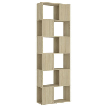 vidaXL Bibliothèque étagère séparateur de pièce chêne sonoma 60x24x186 cm aggloméré