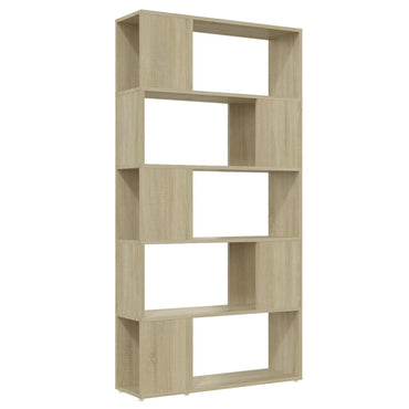 vidaXL Bücherregal Raumteiler Sonoma-Eiche 80x24x155 cm Holzwerkstoff