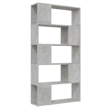 vidaXL Bücherregal Raumteiler Betongrau 80x24x155 cm Holzwerkstoff