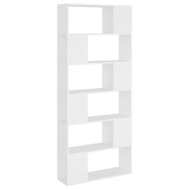 vidaXL Étagère Bibliothèque Séparateur de pièce Blanc 80x24x186 cm Bois d'ingénierie