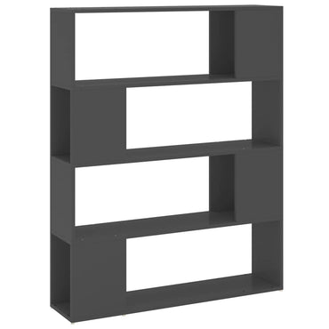vidaXL Bücherregal Raumteiler Grau 100x24x124 cm
