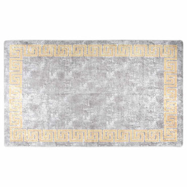 vidaXL Tapis lavable gris 120x180 cm Antidérapant