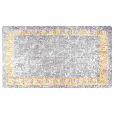 vidaXL Tapis lavable gris 190x300 cm antidérapant