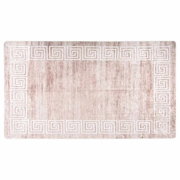 vidaXL Tapis lavable beige 190x300 cm antidérapant