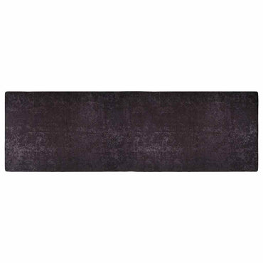 vidaXL Tapis lavable 80x300 cm Anthracite Antidérapant