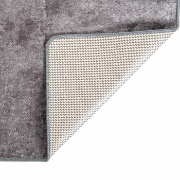 vidaXL Tapis Lavable 80x150 cm Gris Antidérapant