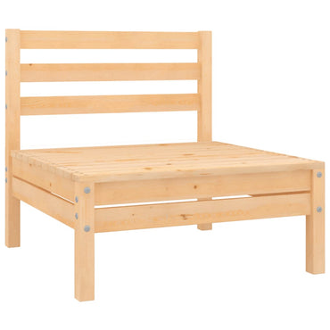 vidaXL Canapés centraux de jardin 2 pcs Bois de pin massif