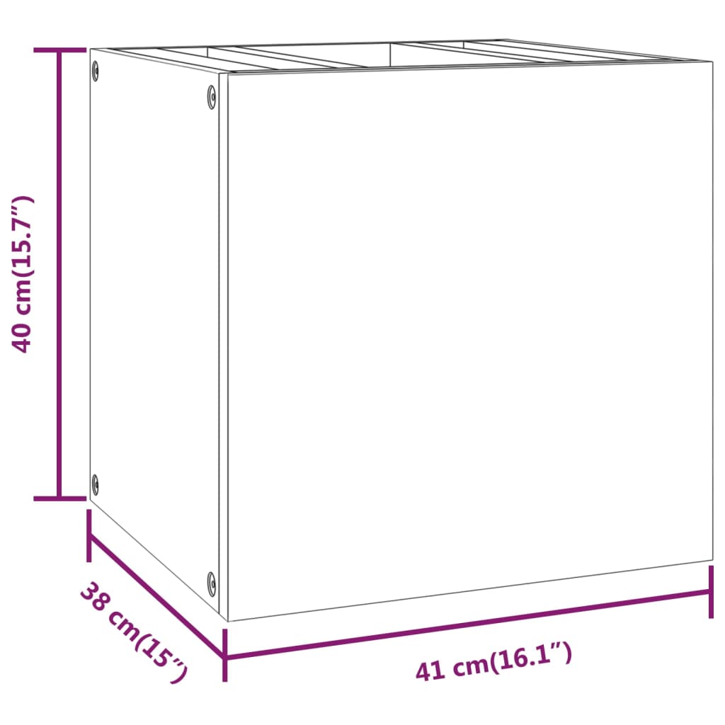 vidaXL Armoire de salle de bain murale 41x38x40 cm teck massif