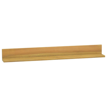 vidaXL Wandregale 2 Stk. 90x10x10 cm Massivholz Teak