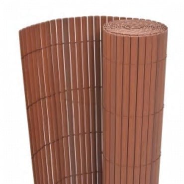 vidaXL Clôture de jardin double face 110x300 cm marron