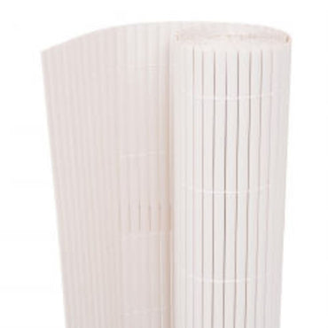 vidaXL Clôture de jardin double face 110x500 cm blanc