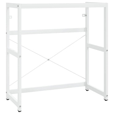 vidaXL Meuble sous-vasque de salle de bain blanc 79x38x83 cm en fer