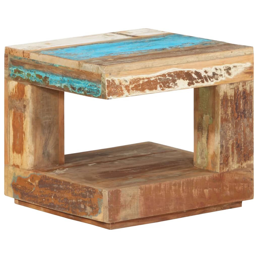 vidaXL Couchtisch 45x45x40 cm Altholz Massiv