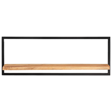 vidaXL Wandregale 2 Stk. 100x24x35 cm Massivholz Akazie und Stahl