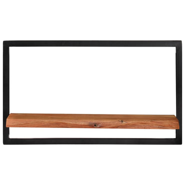 vidaXL Wandregale 2 Stk. 60x25x35 cm Massivholz Akazie und Stahl