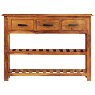 vidaXL Sideboard mit 3 Schubladen 110x30x80 cm Massivholz Akazie