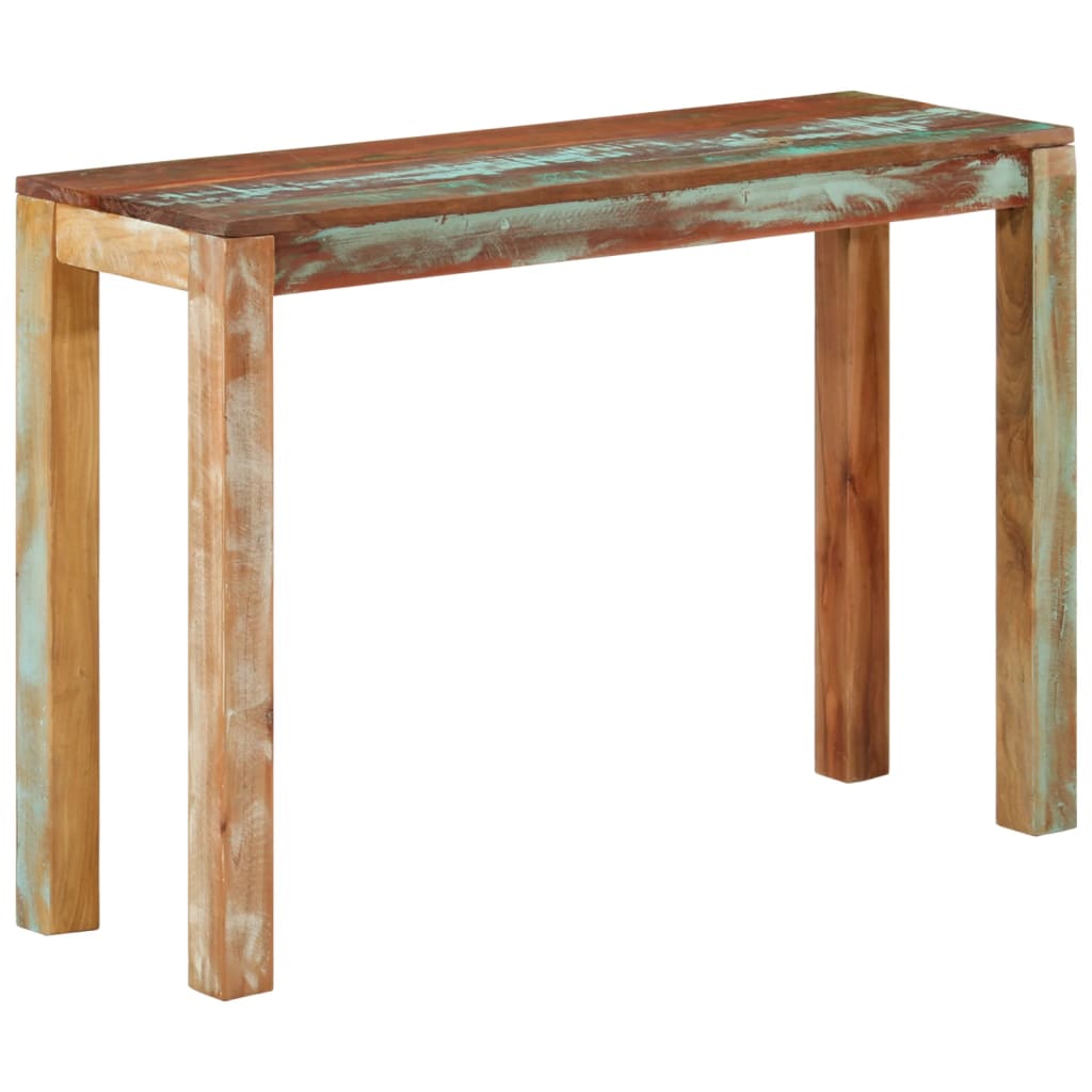 vidaXL Table console 110x35x76 cm bois de récupération massif