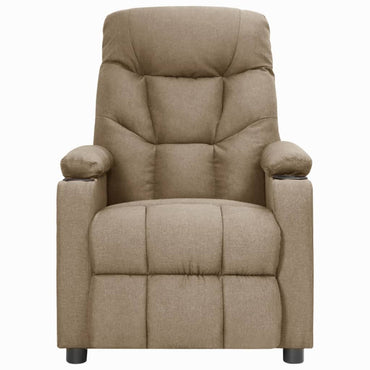 vidaXL Relaxsessel Taupe Stoff