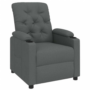 vidaXL Relaxsessel Dunkelgrau Stoff