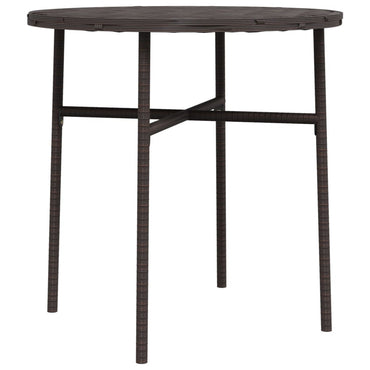 vidaXL Beistelltisch Braun 45 cm Poly Rattan