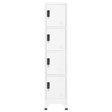 vidaXL Schließfachschrank Weiß 38x45x180 cm Stahl