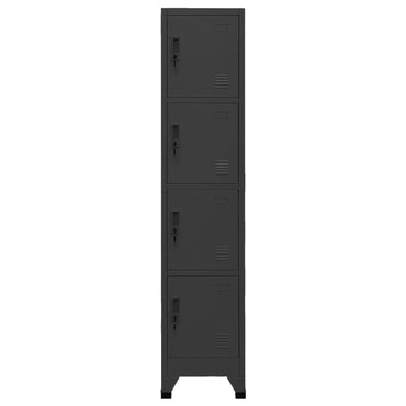 vidaXL Schließfachschrank Anthrazit 38x45x180 cm Stahl