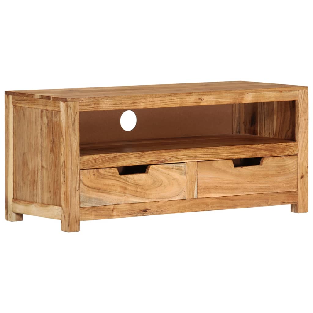 vidaXL Meuble TV 88x35x40 cm Bois d'acacia massif