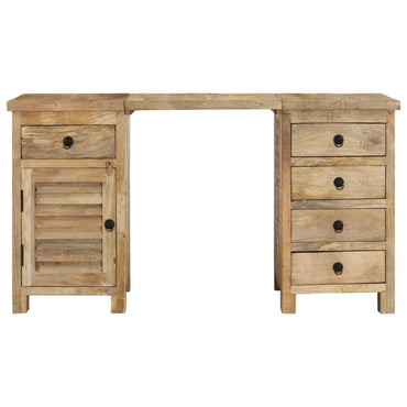 vidaXL Bureau bois de manguier massif 140x50x77 cm