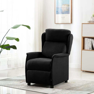 vidaXL Chaise longue Noir 66,5 x 94 x 101,5 cm Polyester