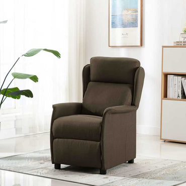 vidaXL Chaise longue marron 66,5 x 94 x 101,5 cm polyester
